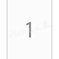 Print selv etiketter Xerox 1 pr. ark 199 x 289 mm - 100 ark