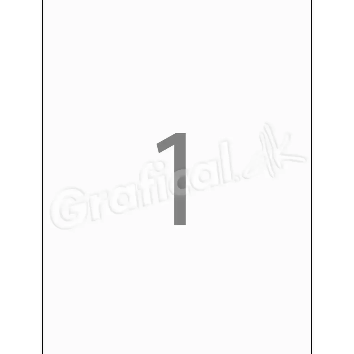 Print selv etiketter Xerox 1 pr. ark 199 x 289 mm - 100 ark