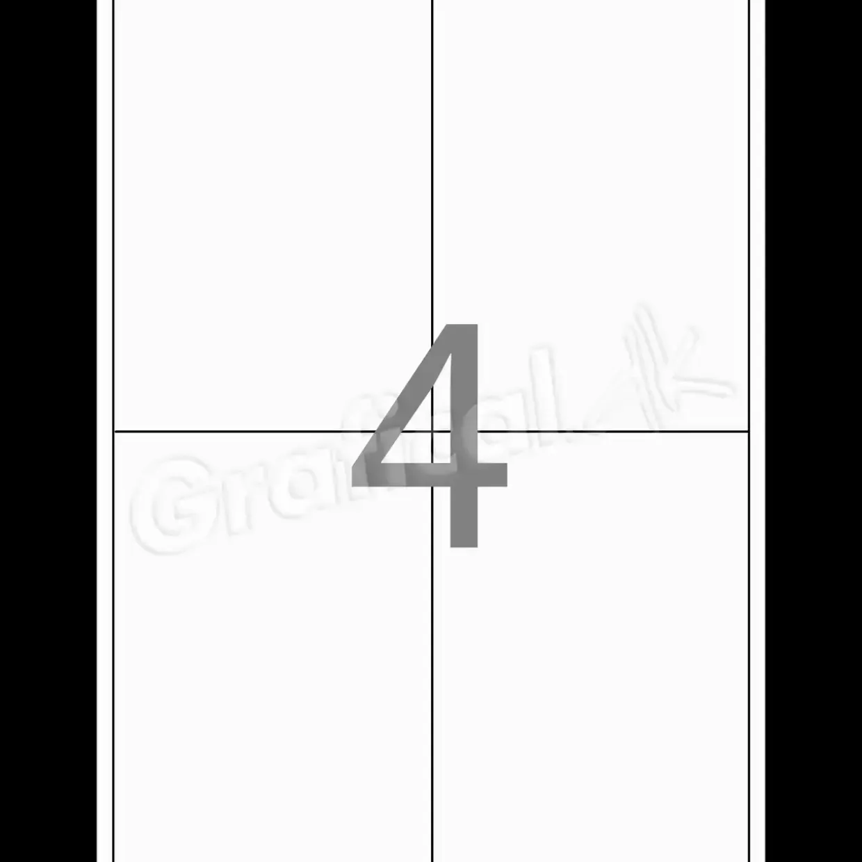 Print selv etiketter Xerox - 4. pr ark 99,1 x 139 mm 003R97480 - 100 ark