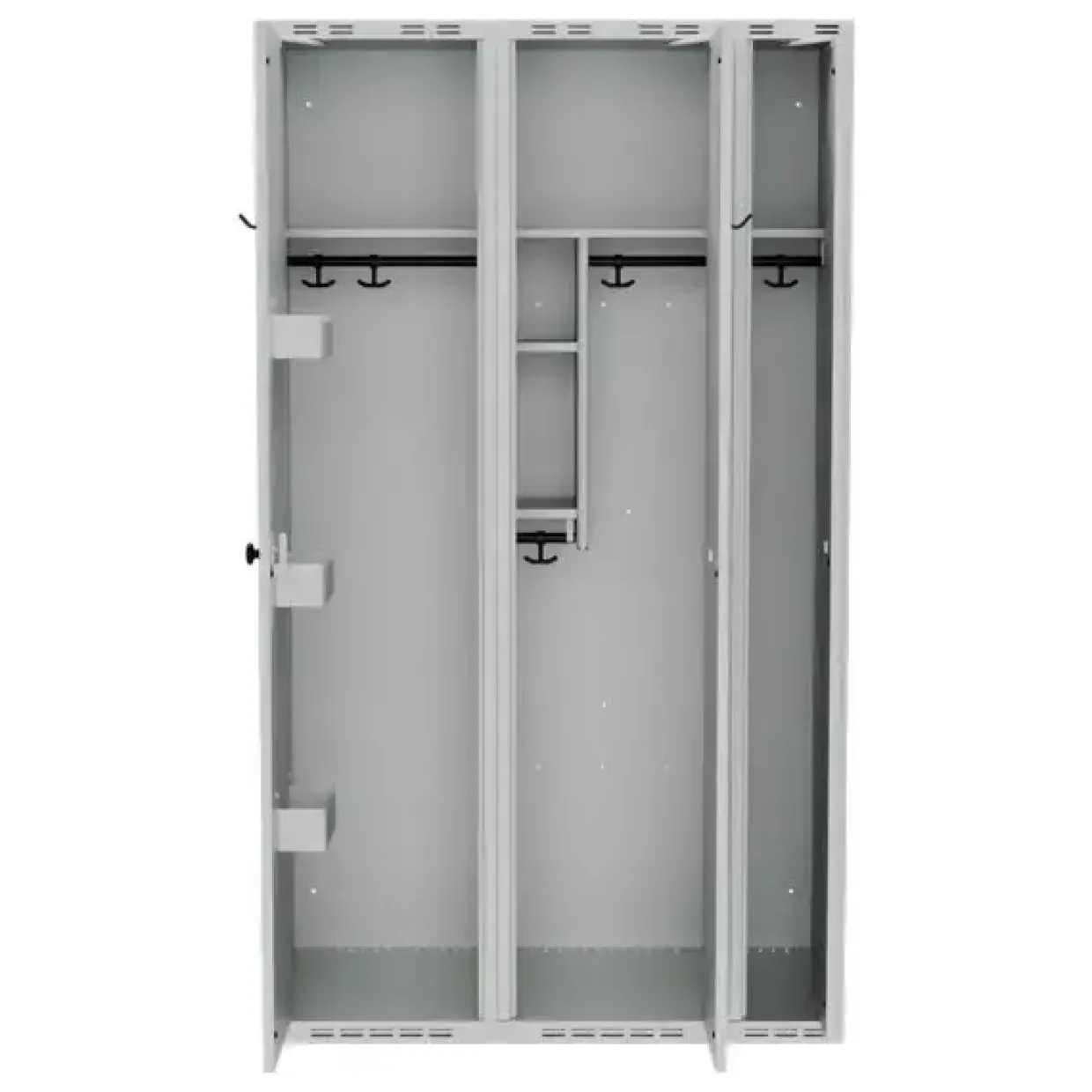 PRO Garderobeskab Komb. B - 1000 x 550 x 1752 - Grå