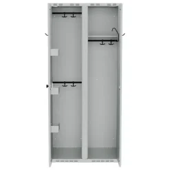 PRO Garderobeskab Komb. E - 800 x 550 x 1752 - Grå