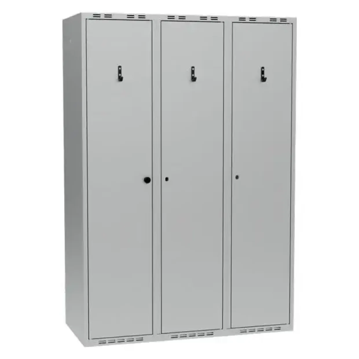 PRO Garderobeskab Komb. H - 1200 x 550 x 1752 - Grå