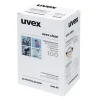 Pudseklud - Uvex - Hvid - Engangs - Velegnet til alle Uvex-briller - 100 stk