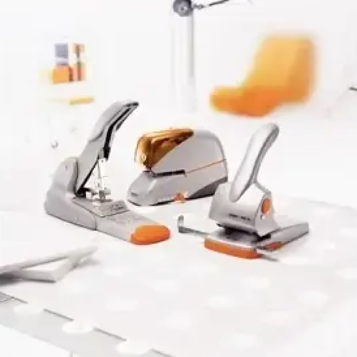 Rapid Hæftemaskine 5080e el t/80ark sølv/orang