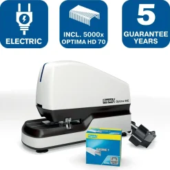 Rapid Hæftemaskine elektrisk Optima 60E t/60ark hvid