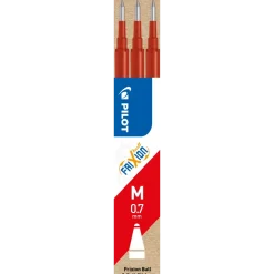Rød refill til Pilot Frixion Clicker 0,7 mm - Sæt med 3 stk