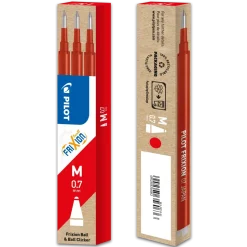 Rød refill til Pilot Frixion Clicker 0,7 mm - Sæt med 3 stk