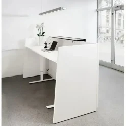 Receptionsdisk, DNA Antracit 2600 mm, Hæve-sænkebord