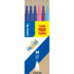 Refill pakke til Pilot Frixion Clicker 0,7 - Sæt med 6 stk