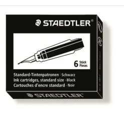 Refill til fyldepen Staedtler blå - 6 stk pr pakke