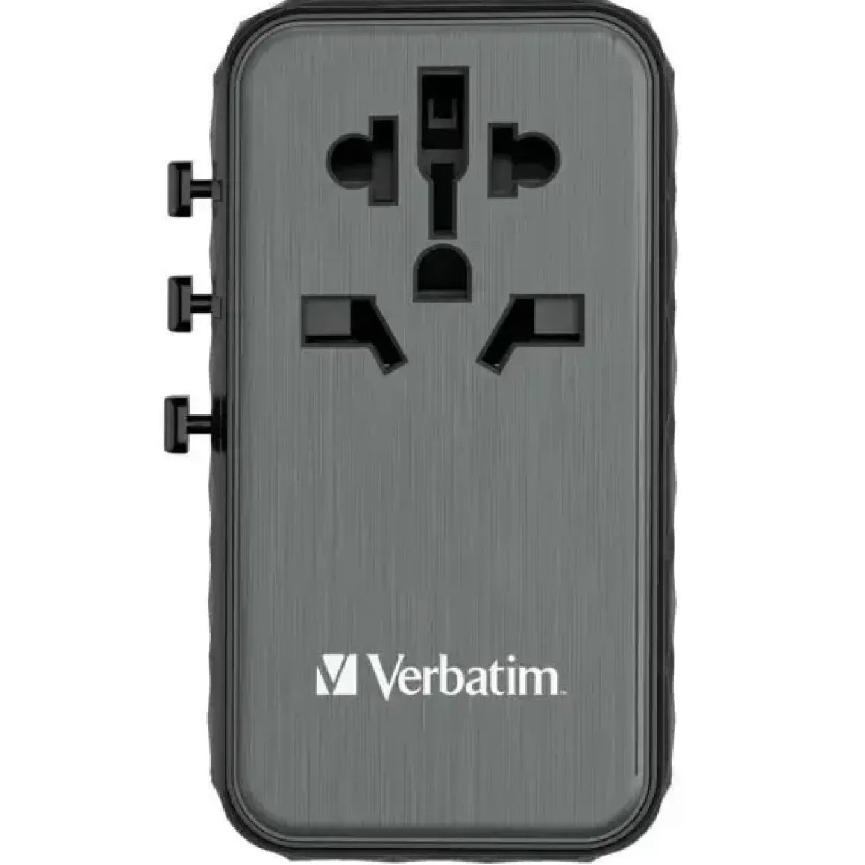 Rejse adapter Verbatim GaN III Universal Travel Adapter UTA-10 2xUSB-C PD140W QC 4+ sort