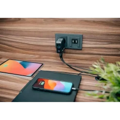 Rejseoplader - Verbatim - Mini GaN Charger - 3-port - 100W - USB-C - Sort