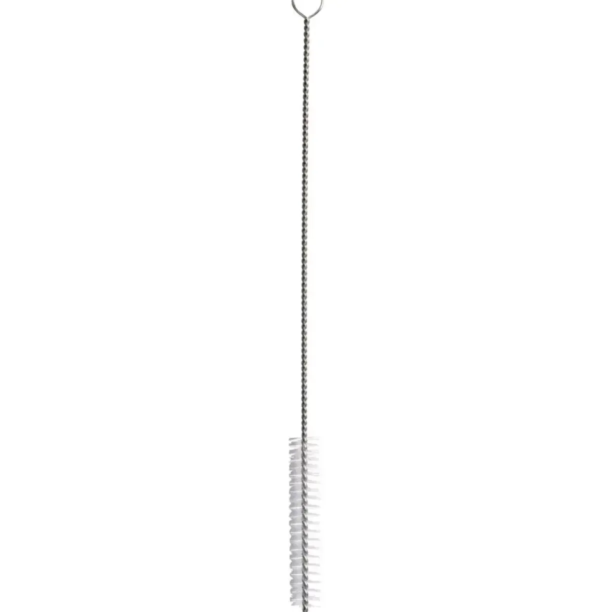 Rengøringsbørste til sugerør, ABENA Gastro, 20cm, Ø8mm, sølv, PP/stål - 120 stk