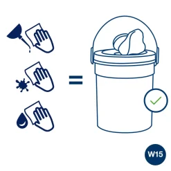 Rengøringsklude - Tork Wet Wipe 190594 Handy Bucket - 4 spande