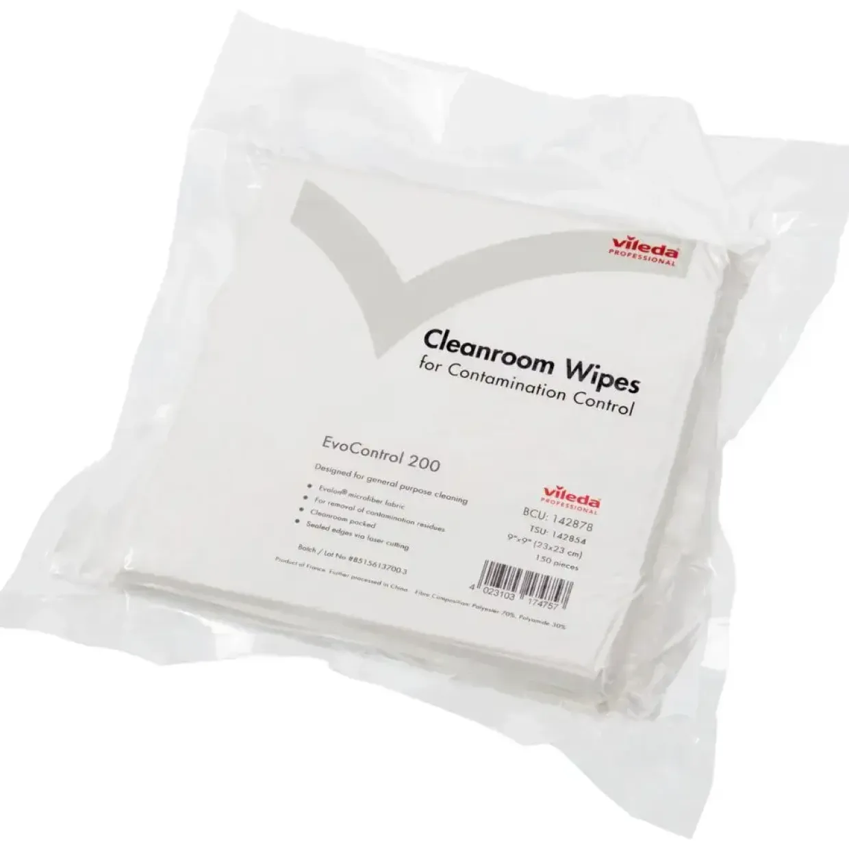 Rengøringsklud, Vileda EvoControl 200, CE, 23x23cm, KAT6,7,8,9