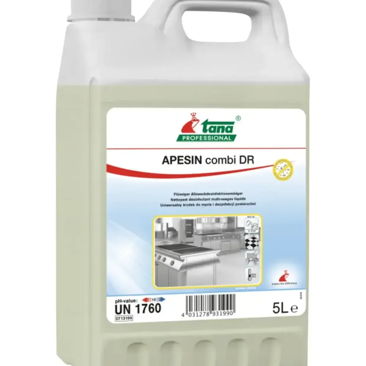 Rengørings- og desinfektionsmiddel, Tana Professional APESIN combi DR, 5 l, uden farve og parfume - 2 stk