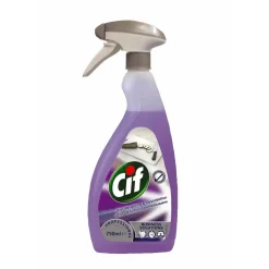 Rengørings- og desinfektionsmiddel - Cif 2 in 1 Spray - køkken - 750 ml - 6 stk