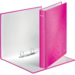 Ringbind Leitz WOW A4+ 2DR/25mm pink - Køb minimum 10 stk.