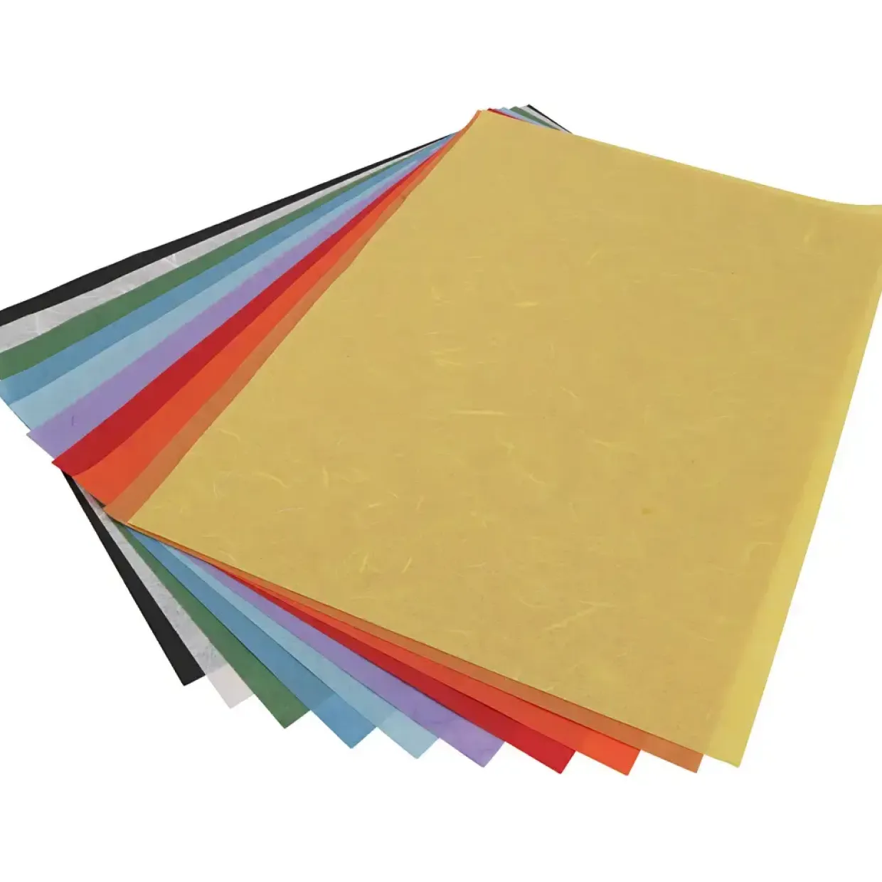 Rispapir, ark 23x32 cm, ass. farver, 10 ark/ 1 pk.