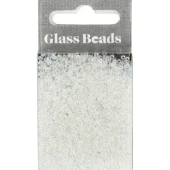 Rocaillesperler, str. 15/0 , hulstr. 0,5-0,8 mm, hvid, 25g