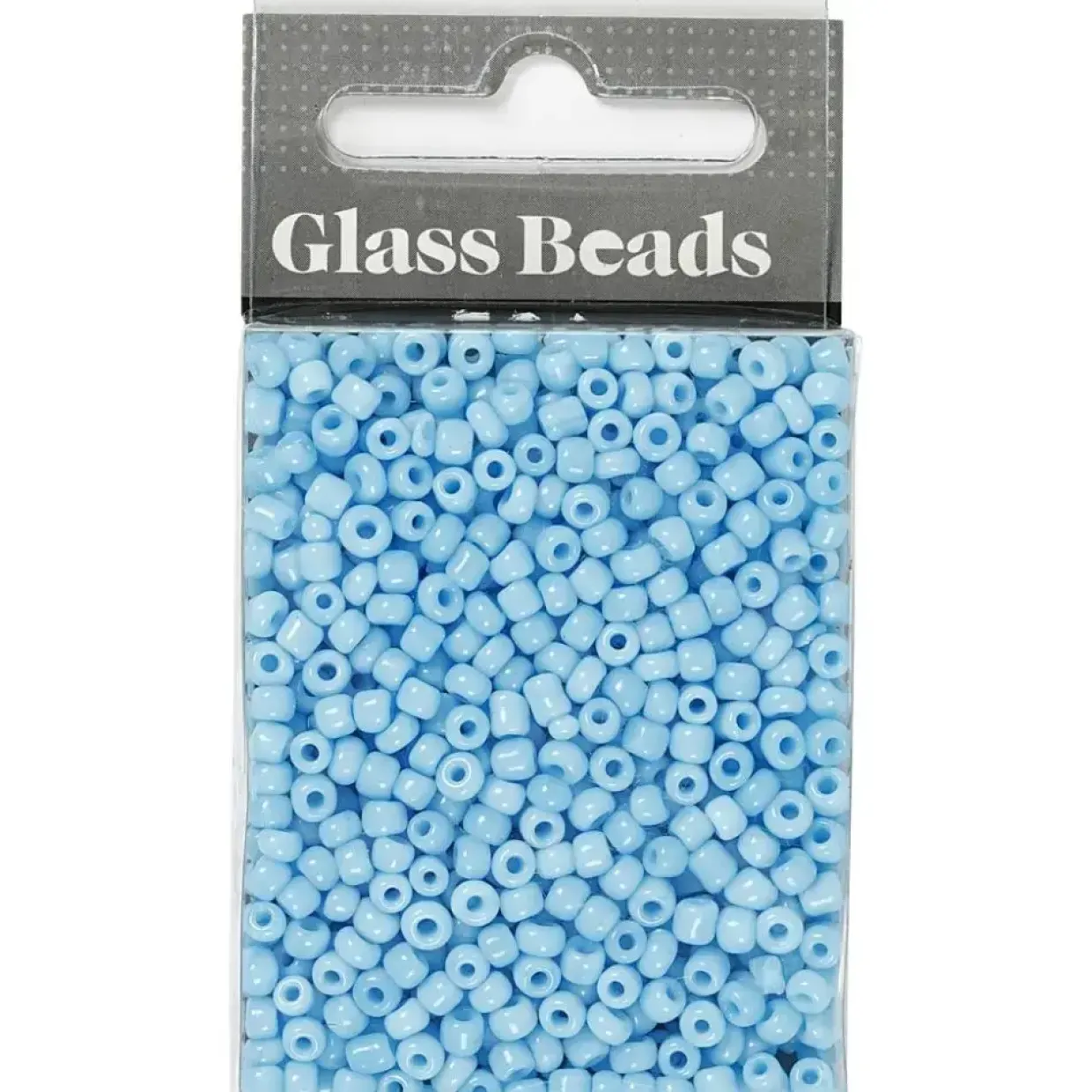 Rocailles perler turkis Ø: 3 mm hul 0,6-1,0 mm - pakke á 25g