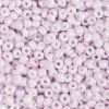 Rocaiperler diam. 3 mm str. 8/0 hulstr. 0,6-1,0 mm soft rosa 25 g pr pakke