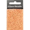 Rocaiperler, diam. 3 mm, str. 8/0 , hulstr. 0,6-1,0 mm, peach, 25 g
