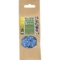 Rørperler NABBI BioBeads str. 5x5 mm, hulstr. 2.5 mm, medium, blå, 1000 stk.