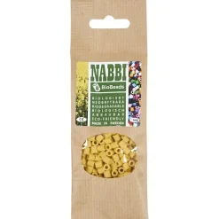 Rørperler NABBI BioBeads str. 5x5 mm, hulstr. 2.5 mm, medium, gul, 1000 stk.