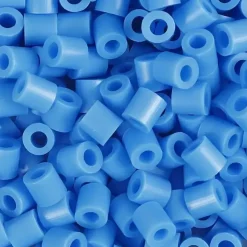 Rørperler Nabbi blå (32238) str 5x5 mm hulstr 2,5 mm medium 1100 stk|1 pk