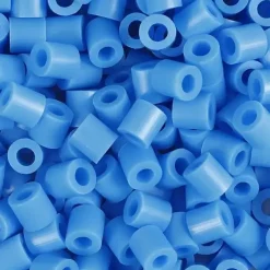 Rørperler Nabbi blå (32238) str 5x5 mm hulstr 2,5 mm medium 6000 stk|1 pk