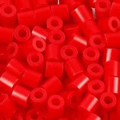 Rørperler rød (57) størrelse 5 x 5 mm - hulstr. 2,5 mm - medium - 6000 stk.