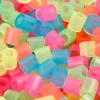 Rørperler størrelse medium 5 x 5 mm - hulstr. 2,5 mm - neonfarver - 6000 assorteret