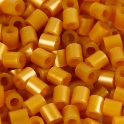 Rørperler, str. 5x5 mm, hulstr. 2,5 mm, guld, medium, 6000stk.