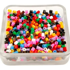 Rørperler, str. 5x5 mm, hulstr. 2,5 mm, medium, standardfarver, 30000 stk./ 1 pk.
