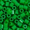 Rørperler, str. 5x5 mm, hulstr. 2,5 mm, medium, grøn (32230), 6000 stk./ 1 pk.