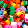 Rørperler, str. 5x5 mm, hulstr. 2,5 mm, medium, blå pastel (32224), 6000 stk./ 1 pk.