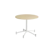 Rundt bord Zam Ø900 mm, birk laminat på hvidt stel