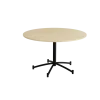 Rundt bord Zam Ø1200 mm, birk laminat på sort stel