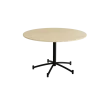 Rundt bord Zam Ø1200 mm, lyddæmpende birk laminat på sort stel