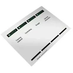 Rygetiket brevordner Leitz 180 PC 80mm hvid
