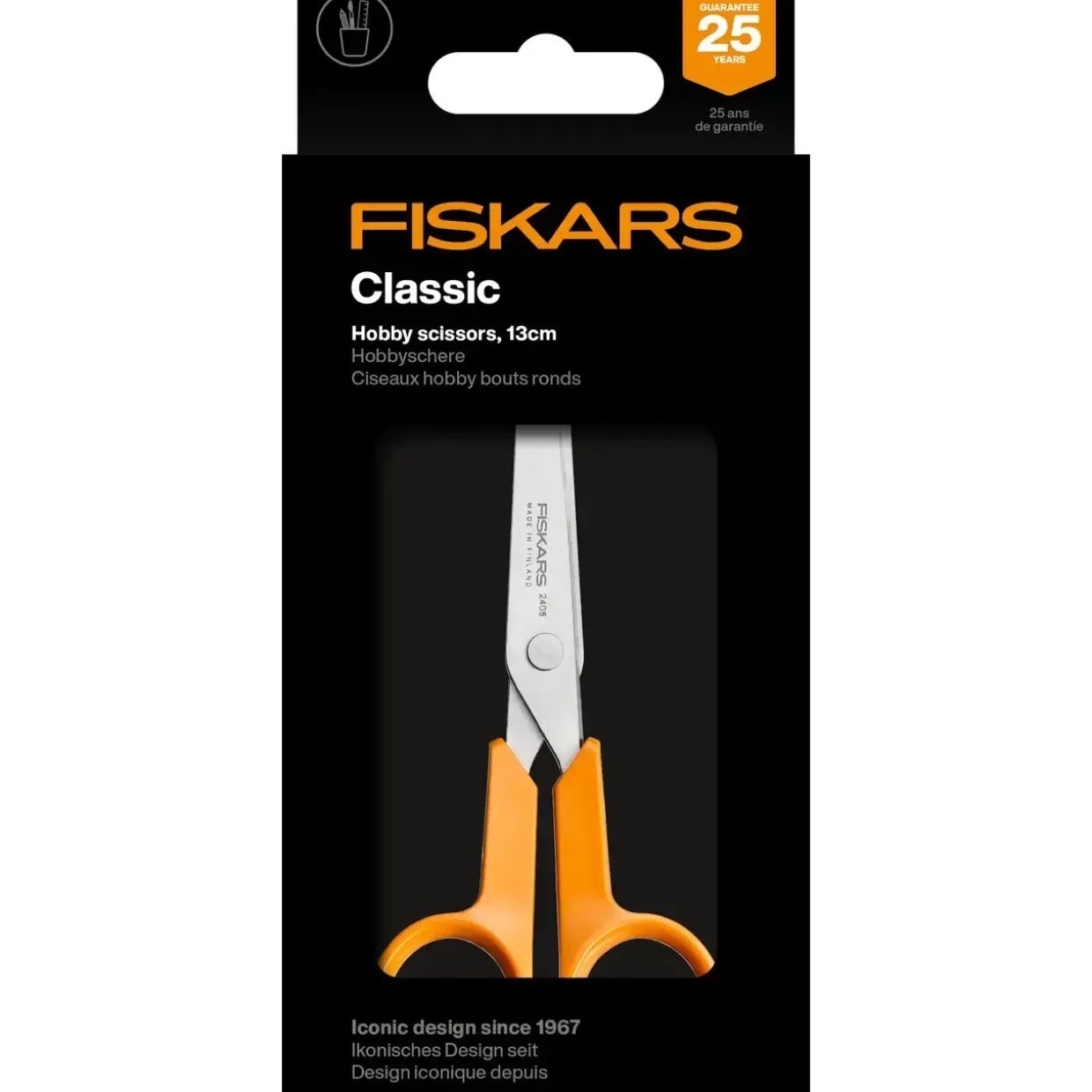 Saks - Fiskars hobby - 13 cm - Orange