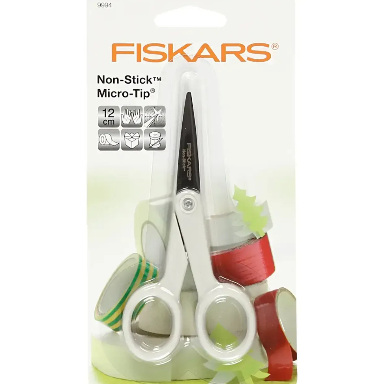 Saks - Fiskars Slip-let - Spids - 12 cm - Højrehåndet
