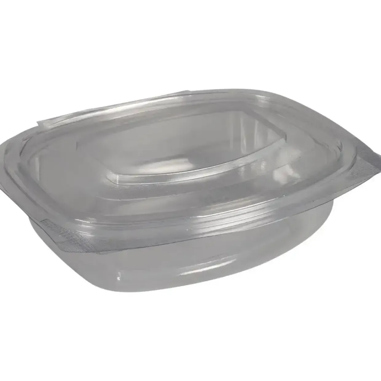 Salatbæger, ABENA Cater-Line, 15,5x13x5cm, 360 ml, klar, PET/RPET, 80 % RPET + 20 % PET, med hængslet låg - 300 stk