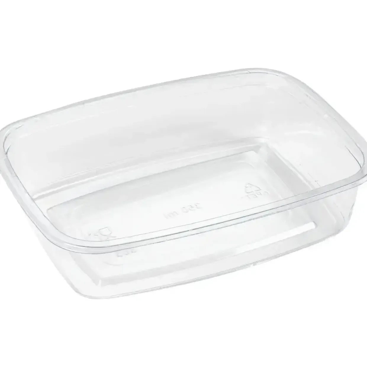 Salatskål - ABENA Gastro - 350 ml - 10x14x3,5 cm - Klar - RPET - 660 stk
