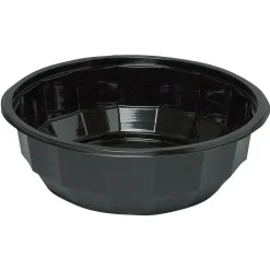 Salatskål, sort, A-PET, 900 ml - 300 stk