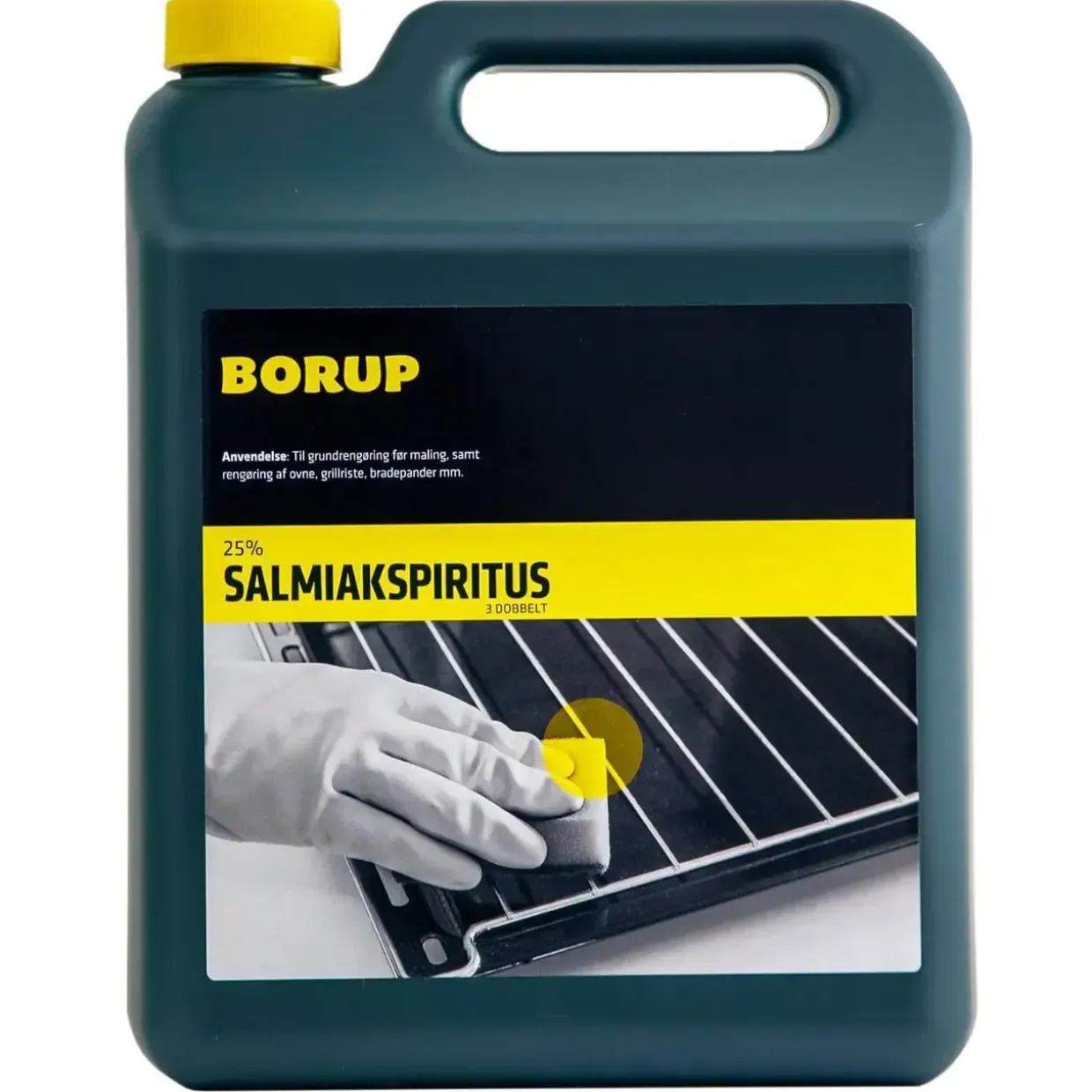 Salmiakspiritus Borup 25% 5ltr til fedt og snavs på tekstiler/overflader - 5 Ltr/dnk
