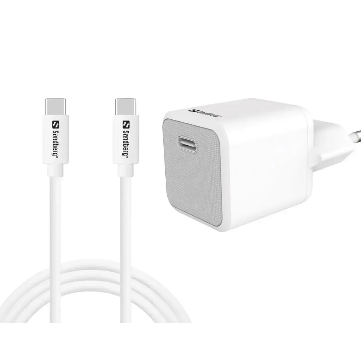 Sandberg USB-C AC Charger +USB-C>C 1M