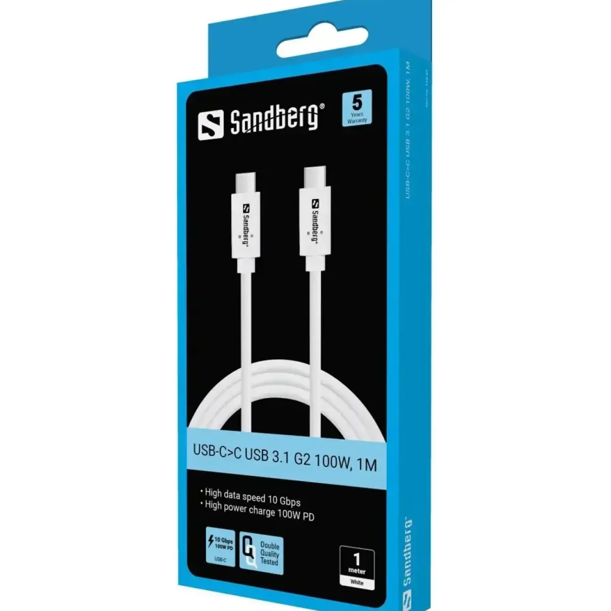 Sandberg USB-C>C USB 3.1 G2 100W, 1M