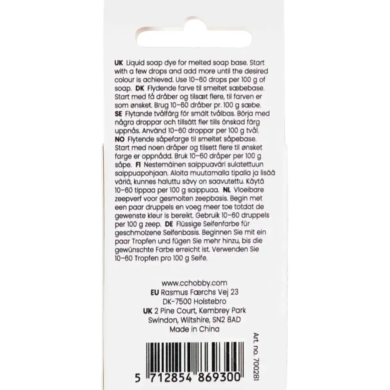 Sæbefarve | grøn | 10 ml/ 1 fl.
